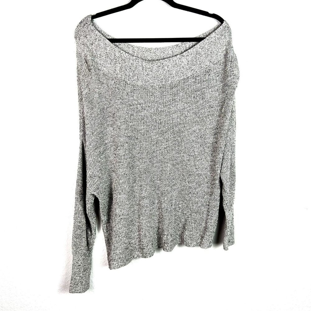 Free People Size Small Off The Shoulder Oversized Lightweight Sweater - Picture 5 of 11